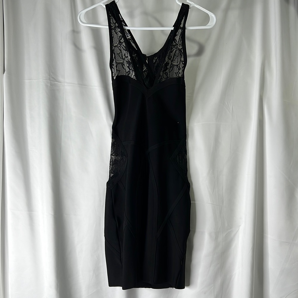 Black Bebe dress.